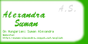 alexandra suman business card